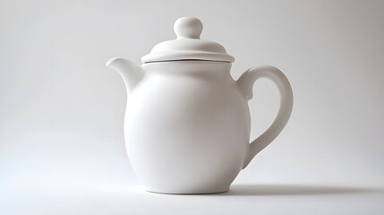 of a ceramic sugar bowl with a lid, isolated on white, highlighting its charming and traditional style. | Ceramic appliances 