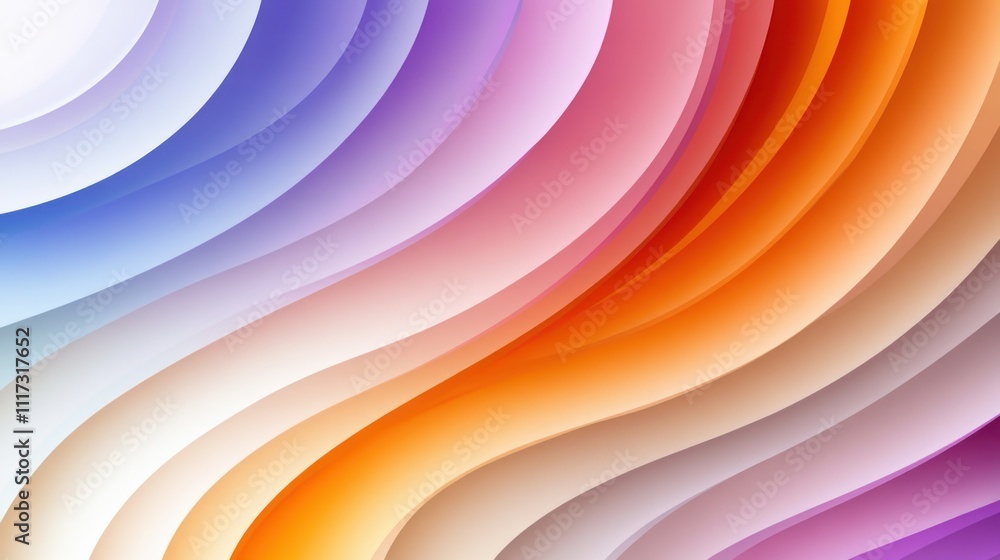 Poster abstract colorful waves gradient design background