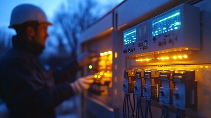 Remote Area Power Supply Remote area power distribution One main object high quality very detailed Professional image