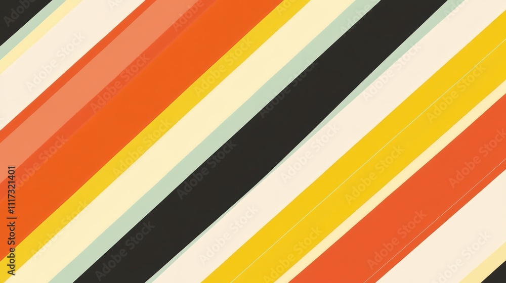 Poster abstract diagonal stripes colorful pattern design