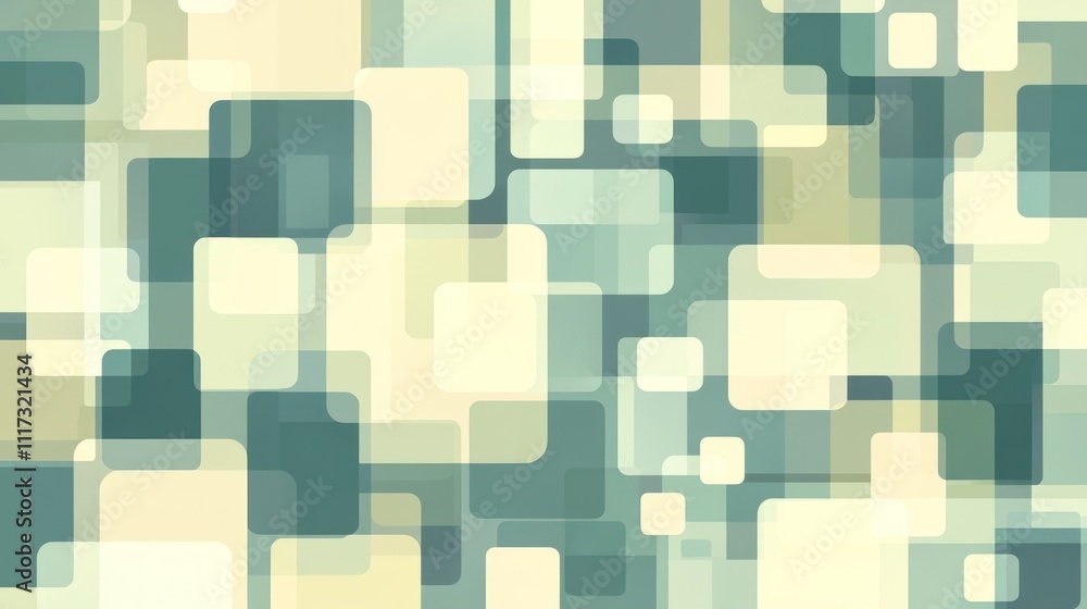 Poster Abstract Background Of Overlapping Rounded Squares