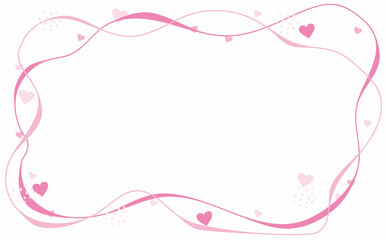 かわいいバレンタインのハート背景イラスト素材