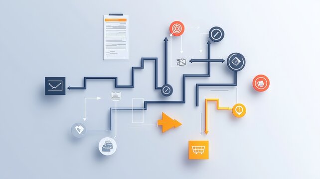 Tax submit and finance payment concept. An abstract visualization related to the tax return process, possibly used for educational or financial content.