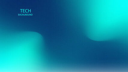 Abstract background. Green Blue Colour Gradient. Monitor display tech wallpaper. Glowing and reflect neon light. Future technology.