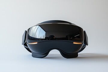 Futuristic Black VR Headset