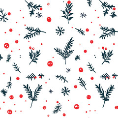 Festive Botanical Pattern