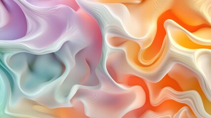 Obraz premium Abstract Swirling Colors Creating a Dreamlike Fluid Texture Background