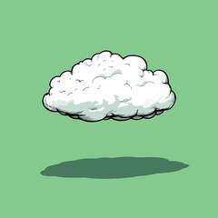 Fluffy Cloud Illustration