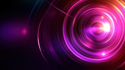 Fototapeta premium Abstract Purple and Pink Concentric Circles Design