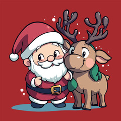 Santa Claus and Reindeer