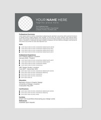 Simple, minimal, cv, design