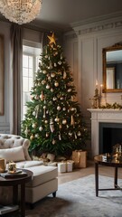 christmas tree with gifts