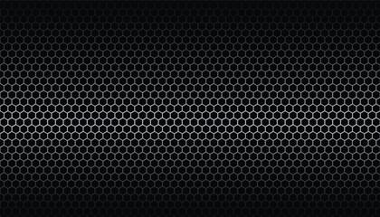 Black iron speaker grid texture. metal steel grid with polygon holes reflection on black background. abstract polygonal pattern background. aluminum wire mesh material texture