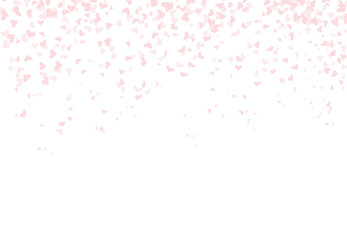 ハートが舞い落ちるイメージの背景イラスト素材 ベクター 恋愛 婚活 結婚 バレンタインデー 白背景