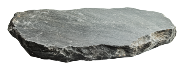 Unique flat rock formation for outdoor projects, cut out - stock png.