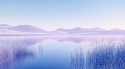 Obraz premium lake and mountains 