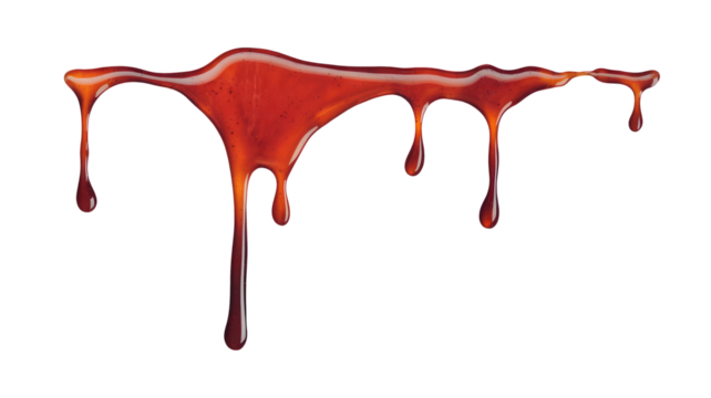 High-Quality PNG A blood spatter. A blood flowing down. Bloody pattern. Concepts of blood can be used in design Isolated on White Background – High Resolution