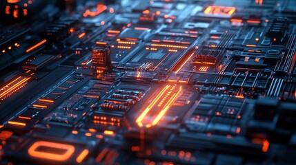 Obraz premium Abstract Circuitry