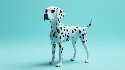 Cute puppy playtime studio setting 3d animation fun environment adorable viewpoint whimsical concept