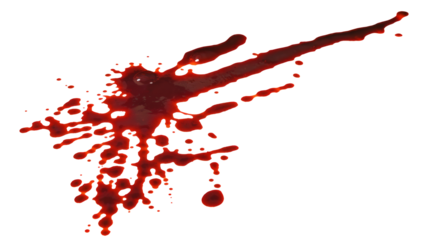 Blood drops cut out