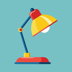 stylish table lamp vector art for modern home decor