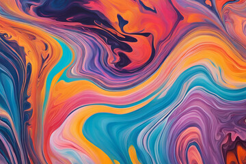 Obraz premium abstract colorful background with waves