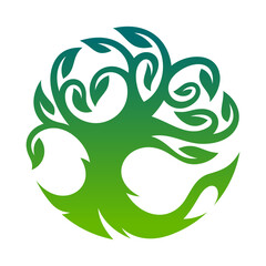 Tree Vector Logo Design Template