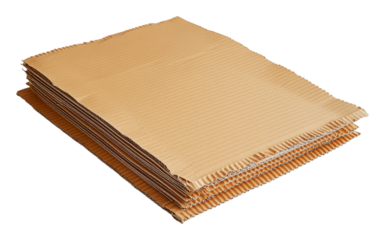 Stacked sheets of cardboard for crafting projects, cut out - stock png.