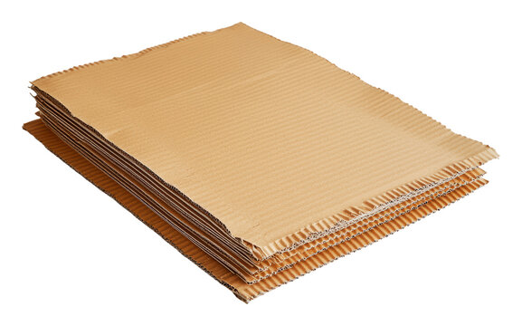 Stacked sheets of cardboard for crafting projects, cut out - stock png.
