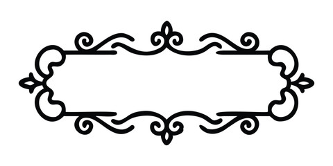 set of decorative vintage frames and borders vector illustration