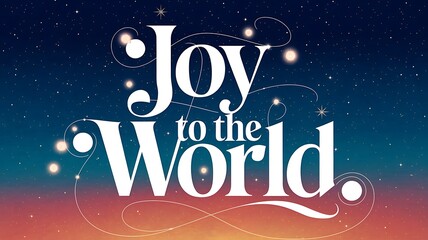 Joy to the World A Festive Night Sky Design