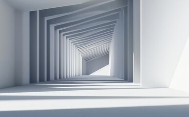 Obraz premium empty white room 