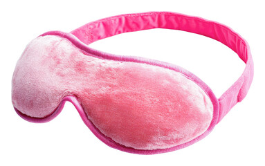 Comfortable pink sleep mask for better rest, cut out - stock png.