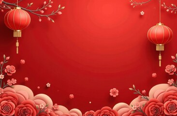  banner with space for text Chinese New Year