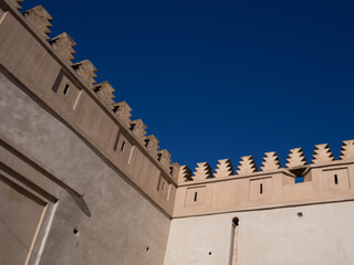 Ornate detail on walls in Marrakech medina