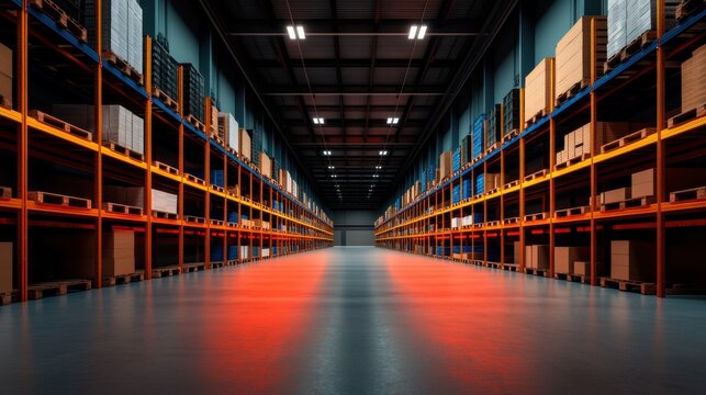 Digital Twin of a Modern Warehouse Design