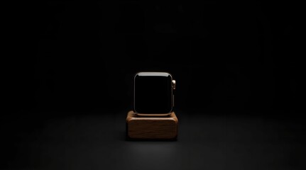 Luxury watch on dark background