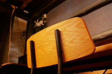 デスクチェアの背もたれ