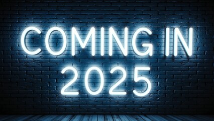 Obraz premium New Innovations Coming in 2025, Happy New Year 2025 Design