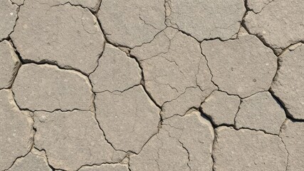 Fototapeta premium Rough, weathered stone surface with natural cracks and crevices, roughness, aged