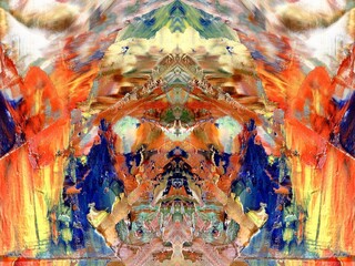 Abstract art background . Hand painting artwork on canvas .