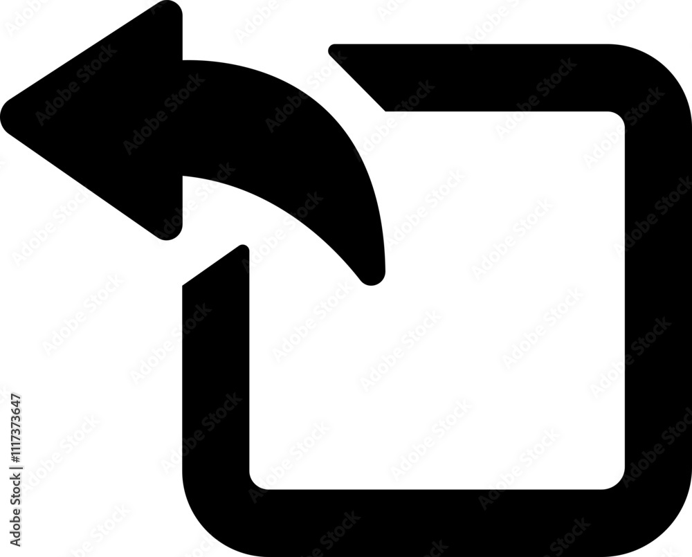 Poster share flat icon. arrow symbol. reply send forward button connection sign isolated on transparent bac