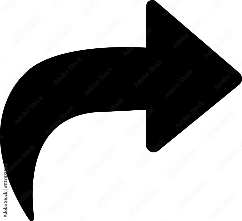 Poster share flat icon. arrow symbol. reply send forward button connection sign isolated on transparent bac