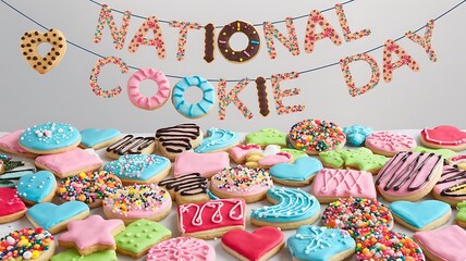 National Cookie Day Decorated Cookies Celebration