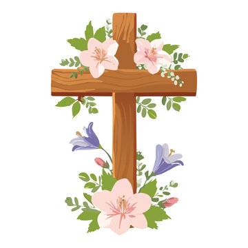 recommend clip art: Christian art design with floral art. Use as Baptism clip art, Wedding invites, Holy Spirit, Religious illustration, easter
