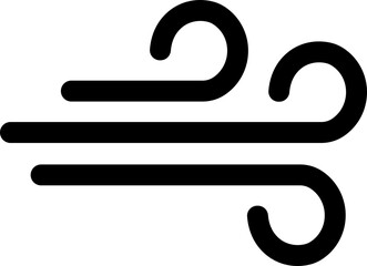 Wind icon fresh vector cloud air. Blowing wind / windy flat illustration for apps and website design. Premium Quality wind motion, air blow, swirl Design Element isolated on transparent background.