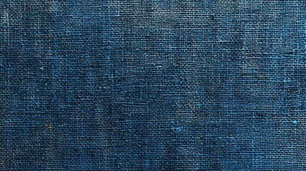 Blue canvas texture grunge background. 3D render. 