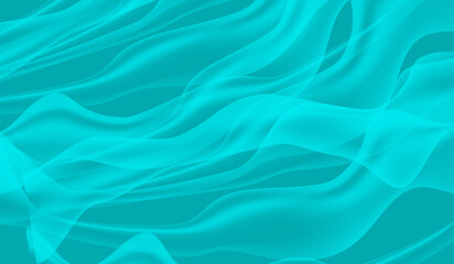 Realistic Fluttering Cloths Background Vector