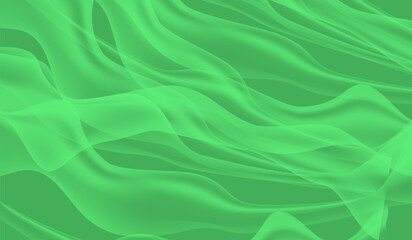 Realistic Fluttering Cloths Background Vector