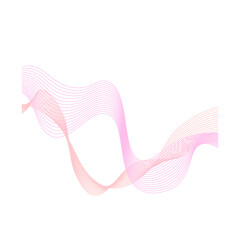 Abstract Flowing Wave Lines
